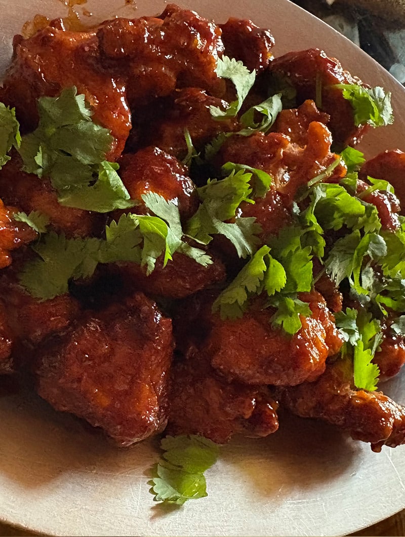 Chili Chicken at Haveli Indian Cuisine, North Conway NH
