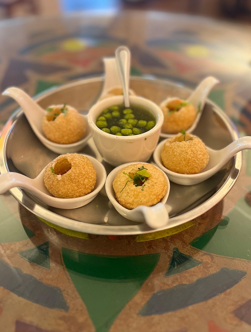 Pani Puri at Haveli Indian Cuisine, North Conway NH