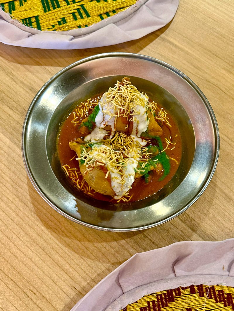 Samosa Chaat at Haveli Indian Cuisine, North Conway NH
